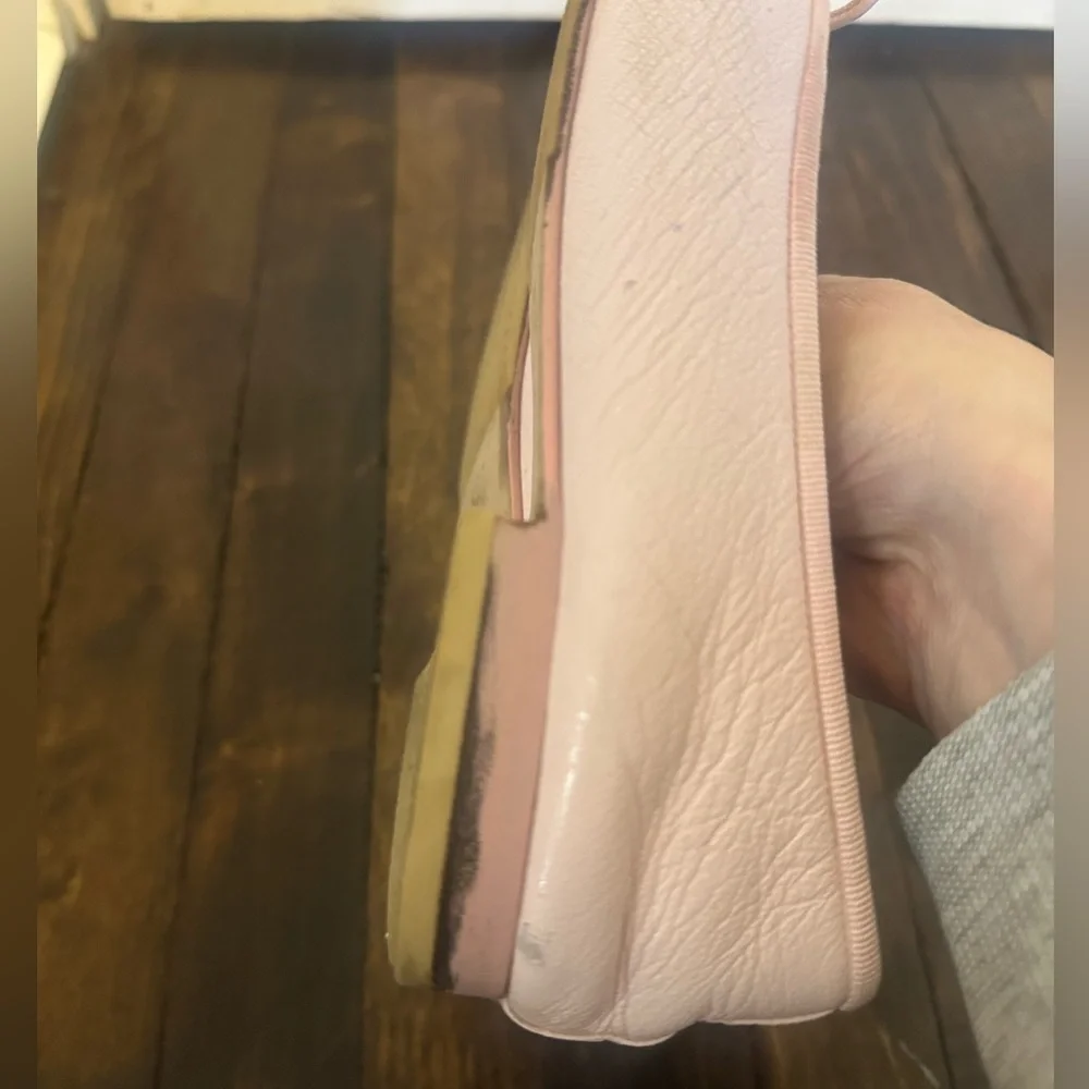 Chanel Cambon Lambskin Leather Ballet Flats Pink Purple read description! 37 6-7 - Picture 6 of 8